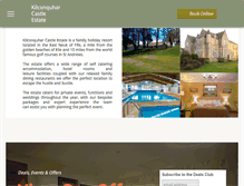 Tablet Screenshot of kilconquharcastle.co.uk